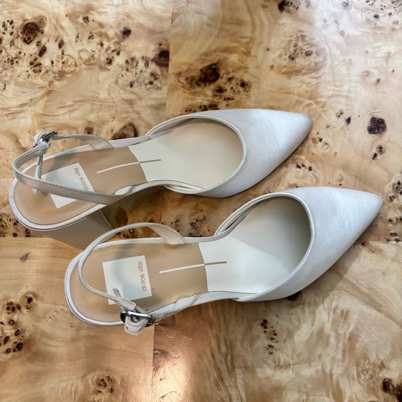 Dolce Vita Carel High Heels in True White Satin - Picture 5 of 9